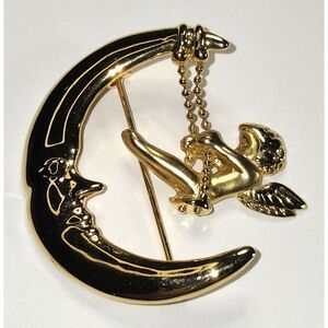 Danecraft Cherub Swinging With Moon